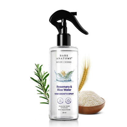 Rosemary Water Spray for Hair Growth & Hair Thickness with Rice Water |100% Natural